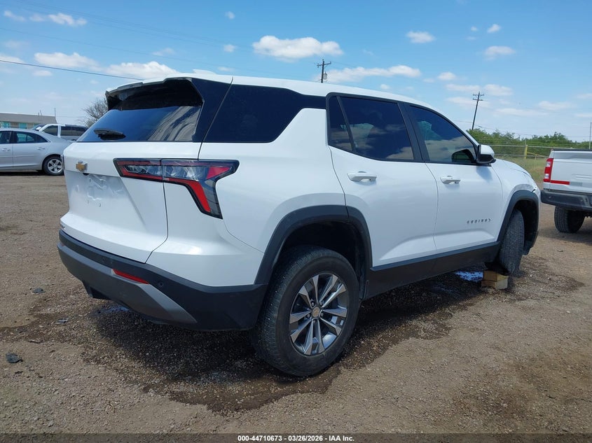 2025 Chevrolet Equinox VIN 3GNAXHEG4SL261181 IAAI salvage auction — ROLLOVER, Original (Texas), sold $6,300 on 2026-07-22 (photo 4)