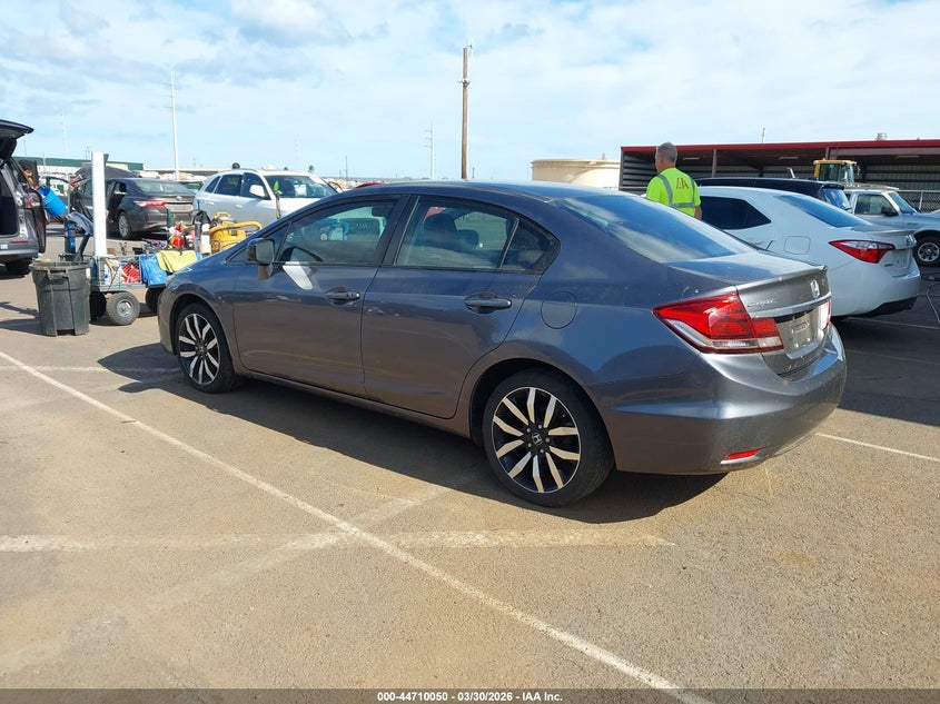 2014 Honda Civic VIN 19XFB2F97EE056151 IAAI salvage auction — WATER/FLOOD, Salvage (Hawaii), sold $1,150 on 2026-08-04 (photo 3)