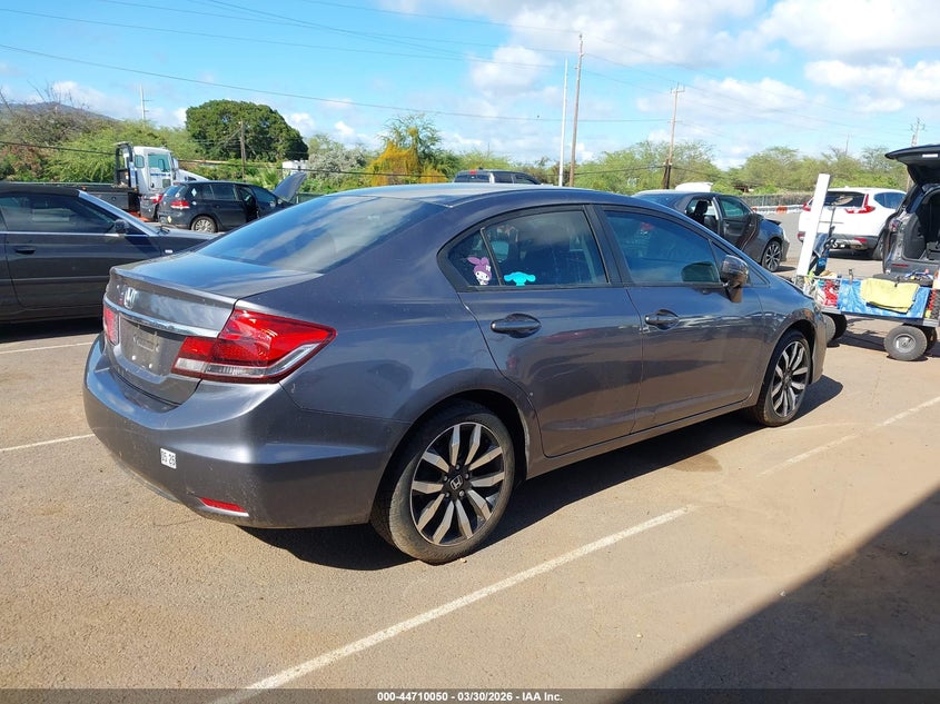 2014 Honda Civic VIN 19XFB2F97EE056151 IAAI salvage auction — WATER/FLOOD, Salvage (Hawaii), sold $1,150 on 2026-08-04 (photo 4)