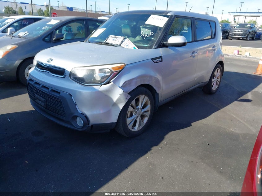 2015 Kia Soul VIN KNDJP3A56F7781392 IAAI salvage auction — LEFT SIDE, Wait Title, sold $1,900 on 2026-07-17 (photo 2)