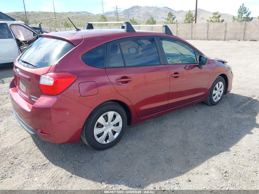 2016 Subaru Impreza VIN JF1GPAA60G8273167 IAAI salvage auction — FRONT END, Wait Title, sold $1,675 on 2026-07-31 (photo 4)