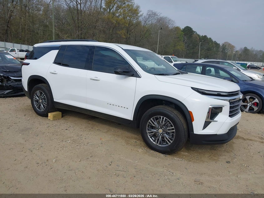 2025 Chevrolet Traverse VIN 1GNERGRS3SJ276184 IAAI salvage auction — LEFT SIDE, Wait Title, sold $16,825 on 2026-07-30 (photo 1)