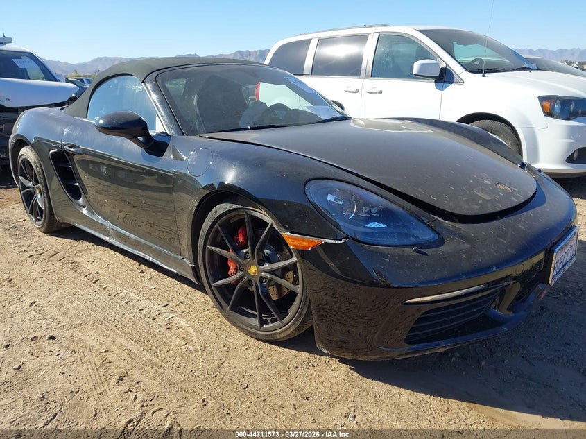2019 Porsche 718 boxster VIN WP0CB2A88KS228732 IAAI salvage auction — UNKNOWN, Wait Title, sold $15,700 on 2026-07-06 (photo 1)