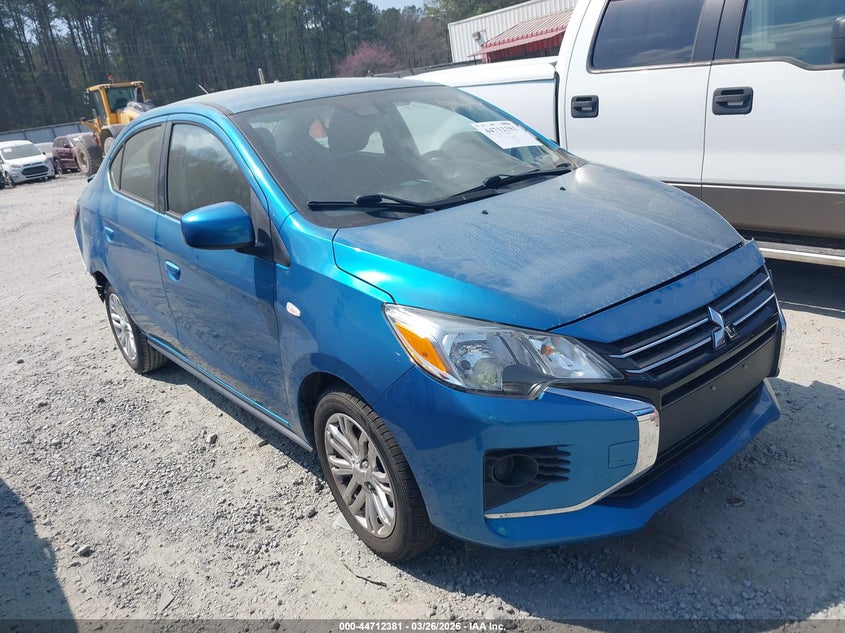 2021 Mitsubishi Mirage VIN ML32FUFJ1MHF01989 IAAI salvage auction — REAR END, Wait Title, sold $1,050 on 2026-07-21 (photo 1)