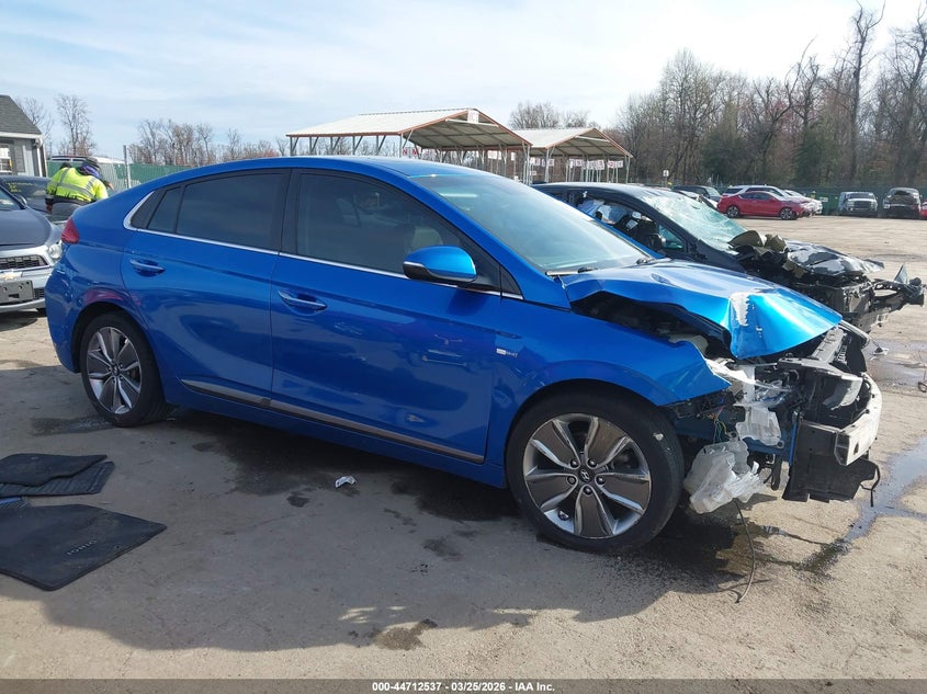 2017 Hyundai Ioniq VIN KMHC85LC0HU029684 IAAI salvage auction — FRONT END, Wait Title, sold $1,650 on 2026-07-09 (photo 1)
