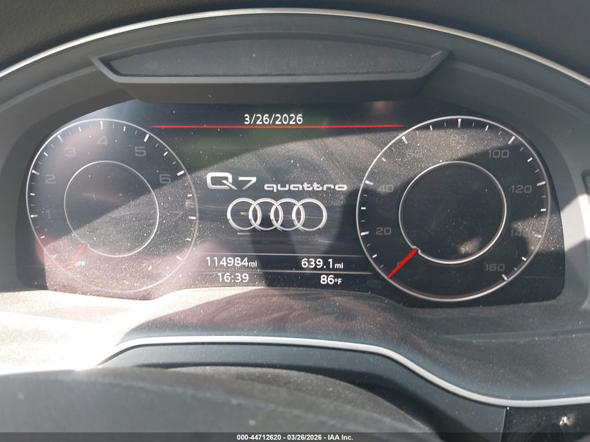 2019 Audi Q7 VIN WA1LAAF77KD012804 IAAI salvage auction — FRONT END, Salvage (Virginia), sold $6,600 on 2026-08-01 (photo 7)