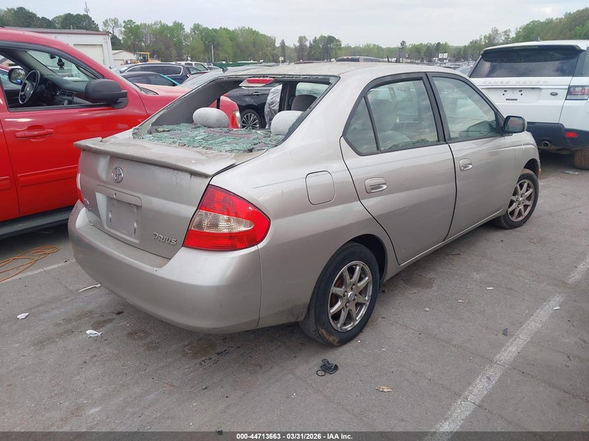 2002 Toyota Prius VIN JT2BK18UX20066230 IAAI salvage auction — REAR END, Salvage (North Carolina), sold $450 on 2026-07-20 (photo 4)