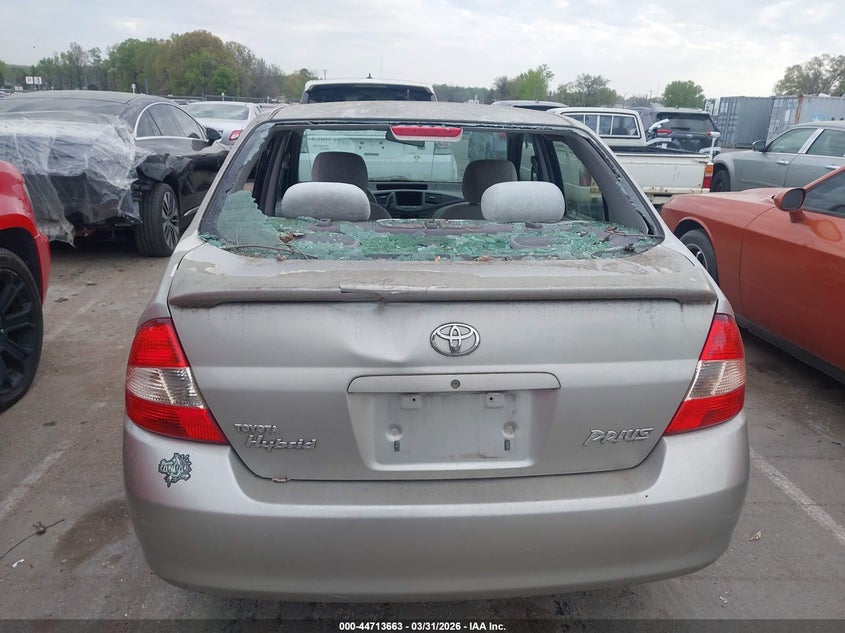 2002 Toyota Prius VIN JT2BK18UX20066230 IAAI salvage auction — REAR END, Salvage (North Carolina), sold $450 on 2026-07-20 (photo 6)