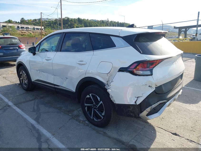 2023 Kia Sportage VIN KNDPUCAG3P7111546 IAAI salvage auction — LEFT SIDE, Wait Title, sold $9,400 on 2026-07-22 (photo 3)