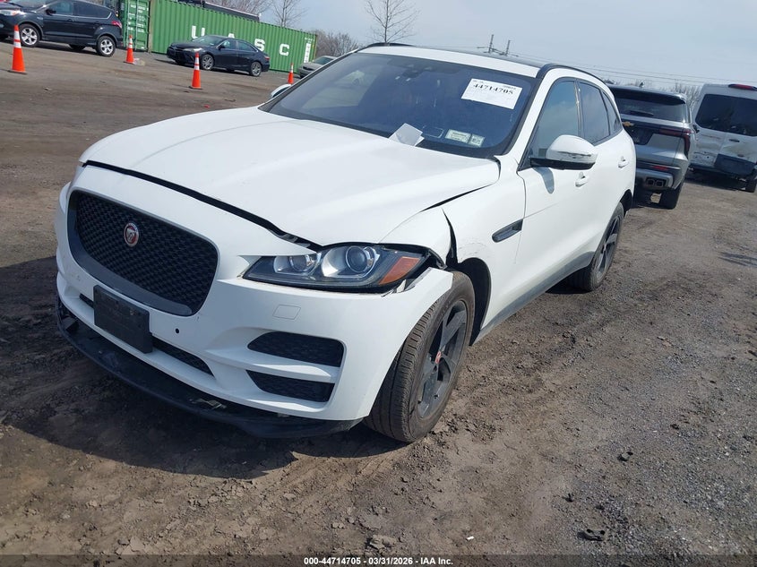 2018 Jaguar F-pace VIN SADCJ2GX5JA295282 IAAI salvage auction — FRONT END, Wait Title, sold $25 on 2026-07-21 (photo 2)