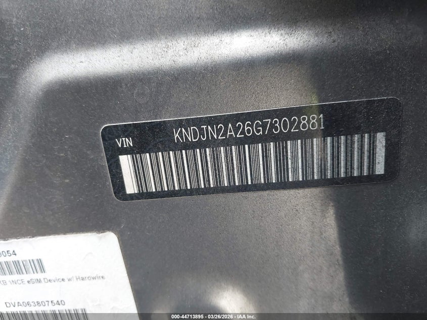 2016 Kia Soul VIN KNDJN2A26G7302881 IAAI salvage auction — FRONT END, Wait Title, sold $300 on 2026-07-15 (photo 9)