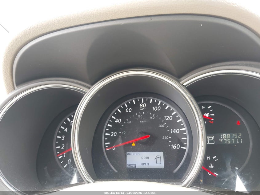 2014 Nissan Murano VIN JN8AZ1MW0EW511778 IAAI salvage auction — LEFT SIDE, Clear (Arkansas), sold $1,050 on 2026-07-08 (photo 7)