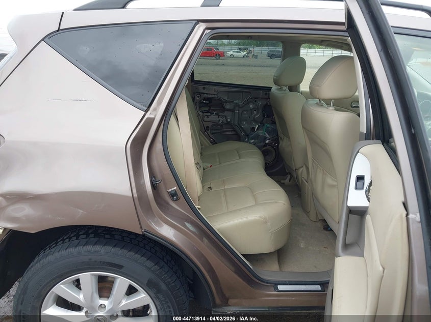 2014 Nissan Murano VIN JN8AZ1MW0EW511778 IAAI salvage auction — LEFT SIDE, Clear (Arkansas), sold $1,050 on 2026-07-08 (photo 8)