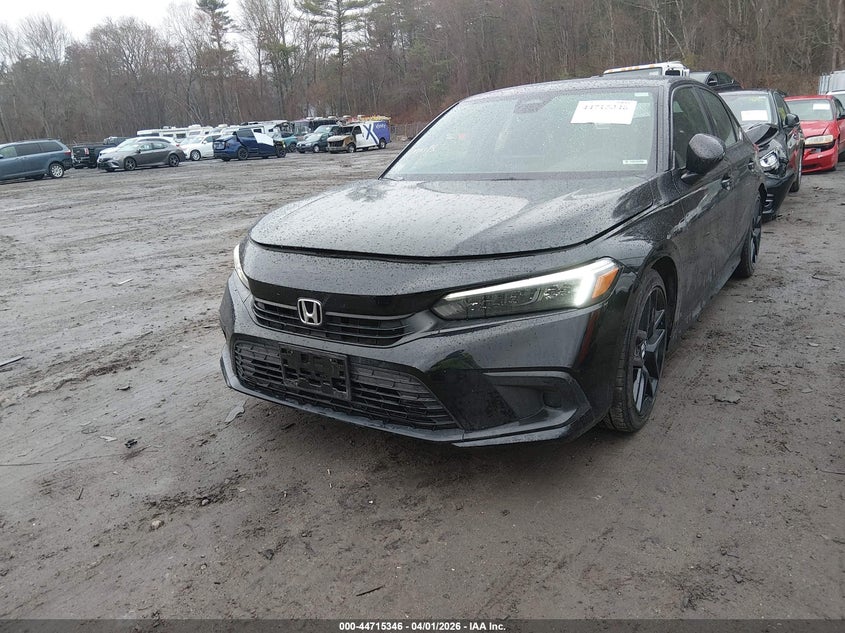 2023 Honda Civic VIN 2HGFE2F58PH550371 IAAI salvage auction — RIGHT SIDE, Wait Title, sold $7,000 on 2026-08-22 (photo 2)