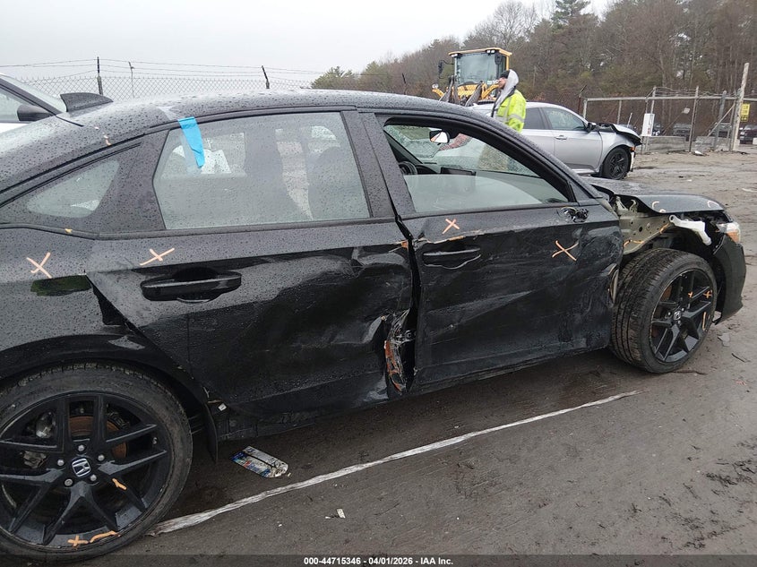 2023 Honda Civic VIN 2HGFE2F58PH550371 IAAI salvage auction — RIGHT SIDE, Wait Title, sold $7,000 on 2026-08-22 (photo 6)