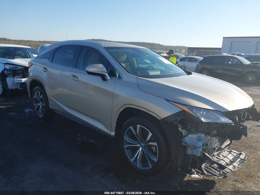 2016 Lexus Rx VIN 2T2BGMCA8GC007760 IAAI salvage auction — FRONT END, Clear (Oklahoma), sold $13,300 on 2026-07-28 (photo 1)