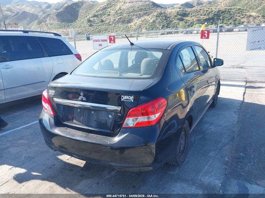 2020 Mitsubishi Mirage VIN ML32F3FJ4LHF08895 IAAI salvage auction — FRONT END, Wait Title, sold $925 on 2026-07-15 (photo 4)