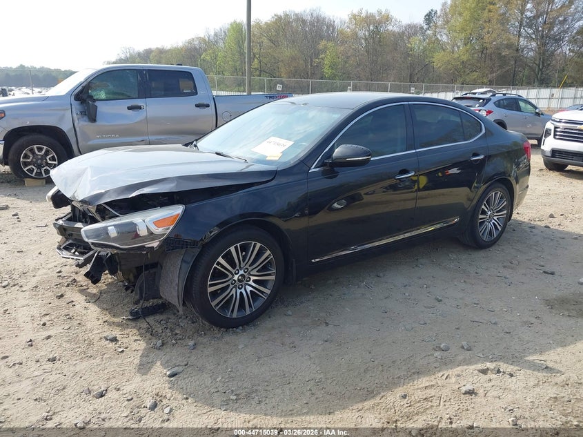 2015 Kia Cadenza VIN KNALN4D76F5190960 IAAI salvage auction — FRONT END, Salvage (Georgia), sold $675 on 2026-07-09 (photo 2)