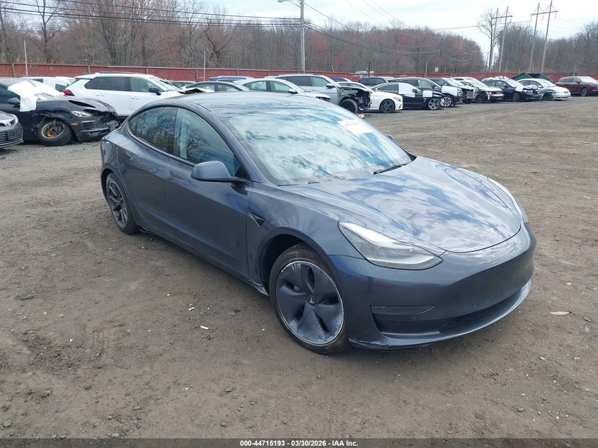 2022 Tesla Model 3 VIN 5YJ3E1EAXNF111993 IAAI salvage auction — SIDE, Salvage (Idaho), sold $7,100 on 2026-07-15 (photo 6)