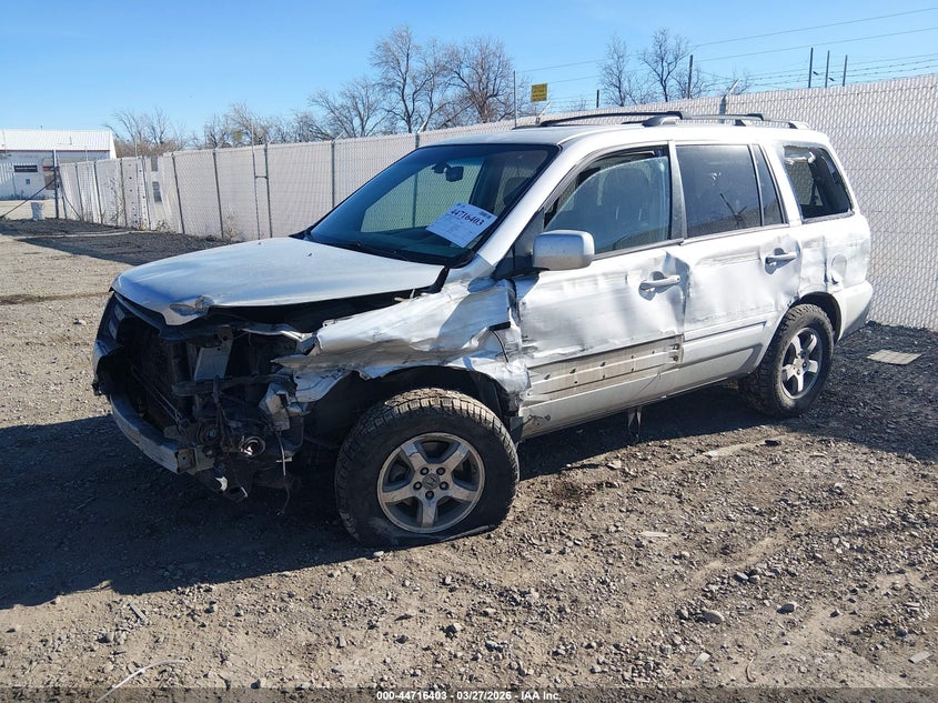 2007 Honda Pilot VIN 2HKYF18607H538548 IAAI salvage auction — LEFT FRONT, Clear (Montana), sold $200 on 2026-07-22 (photo 2)