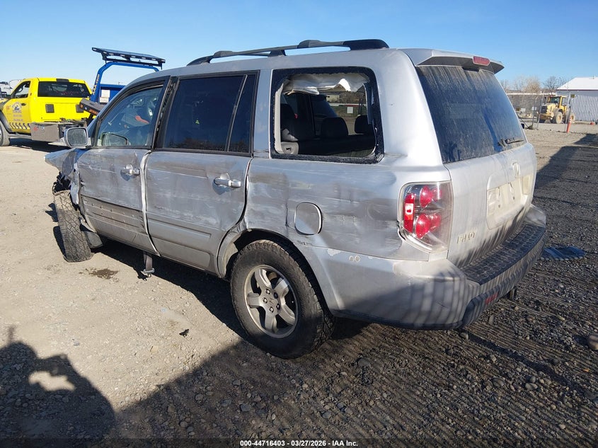 2007 Honda Pilot VIN 2HKYF18607H538548 IAAI salvage auction — LEFT FRONT, Clear (Montana), sold $200 on 2026-07-22 (photo 3)