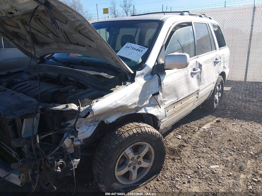 2007 Honda Pilot VIN 2HKYF18607H538548 IAAI salvage auction — LEFT FRONT, Clear (Montana), sold $200 on 2026-07-22 (photo 6)