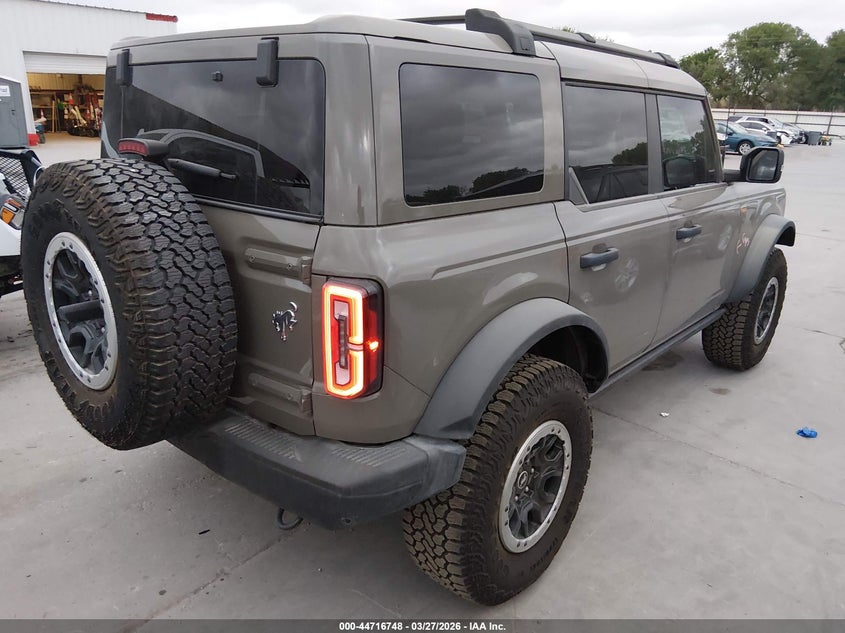 2025 Ford Bronco VIN 1FMEE9BP4SLA88442 IAAI salvage auction — FRONT END, Original (Texas), sold $32,750 on 2026-07-20 (photo 4)