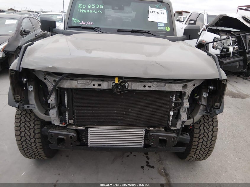 2025 Ford Bronco VIN 1FMEE9BP4SLA88442 IAAI salvage auction — FRONT END, Original (Texas), sold $32,750 on 2026-07-20 (photo 6)