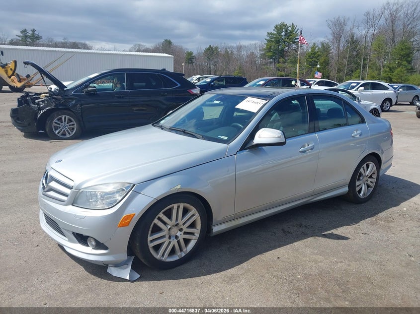 2008 Mercedes-benz C-klasse VIN WDDGF81X58F171994 IAAI salvage auction — FRESH WATER, Reconstructed (Massachusetts), sold $400 on 2026-07-17 (photo 2)