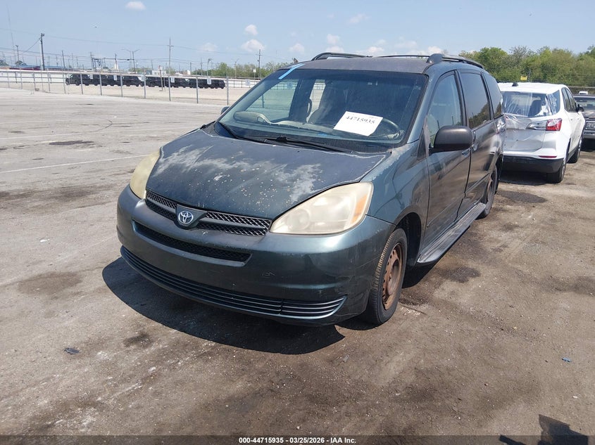 2005 Toyota Sienna VIN 5TDZA23C95S287221 IAAI salvage auction — SIDE, Clear (Texas), sold $650 on 2026-07-29 (photo 2)