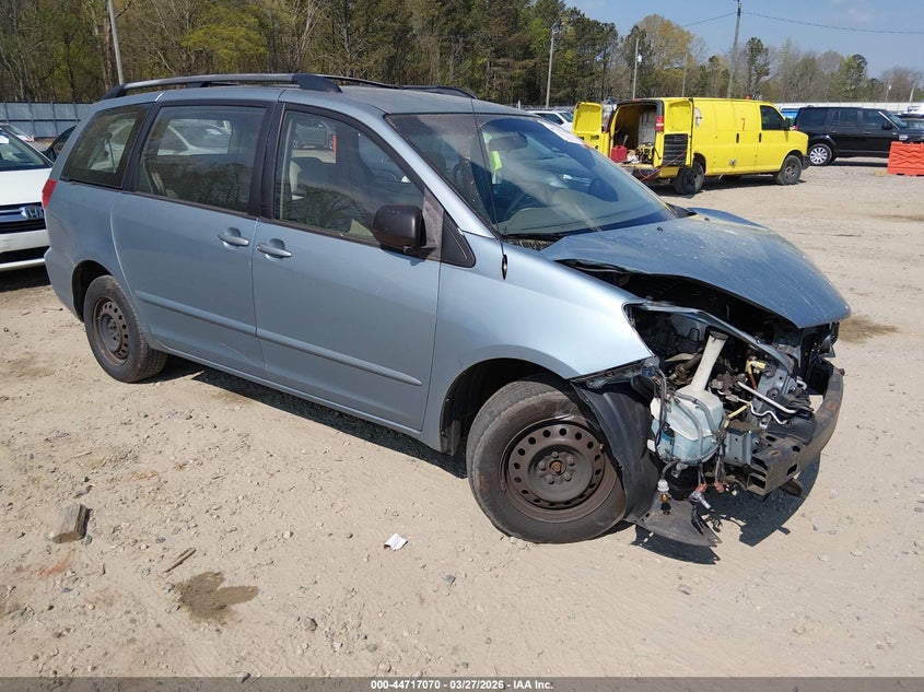 2008 Toyota Sienna VIN 5TDZK23C08S166899 IAAI salvage auction — FRONT END, Salvage (Georgia), sold $700 on 2026-07-23 (photo 1)