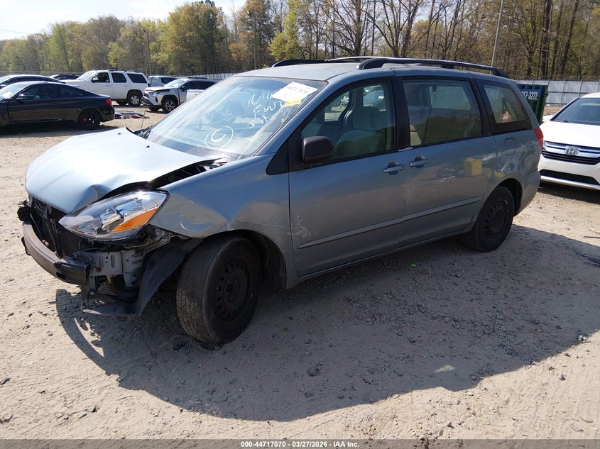 2008 Toyota Sienna VIN 5TDZK23C08S166899 IAAI salvage auction — FRONT END, Salvage (Georgia), sold $700 on 2026-07-23 (photo 2)