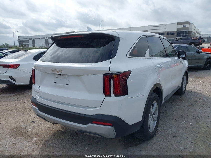 2025 Kia Sorento VIN 5XYRG4JC2SG364114 IAAI salvage auction — FRONT END, Original (Texas), sold $11,000 on 2026-07-14 (photo 4)