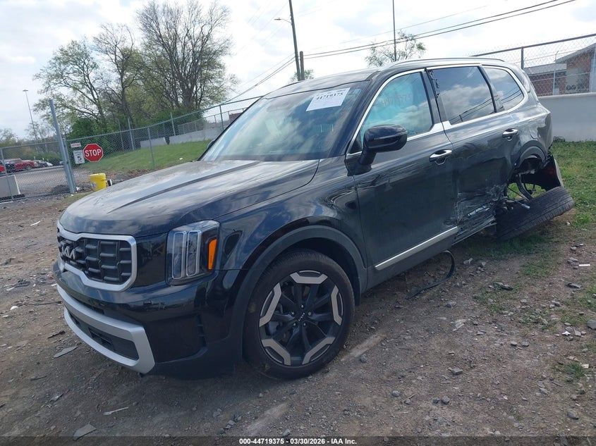 2025 Kia Telluride VIN 5XYP6DGC5SG634177 IAAI salvage auction — LEFT REAR, Wait Title, sold $13,700 on 2026-08-27 (photo 2)