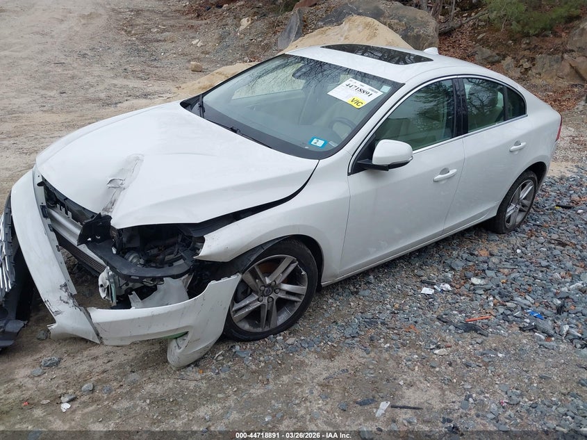 2015 Volvo S60 VIN YV126MFK6F1361107 IAAI salvage auction — FRONT END, Salvage (New Hampshire), sold $550 on 2026-07-14 (photo 2)