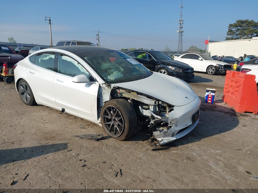 2020 Tesla Model 3 VIN 5YJ3E1EA2LF590472 IAAI salvage auction — FRONT END, Wait Title, sold $3,750 on 2026-07-16 (photo 1)