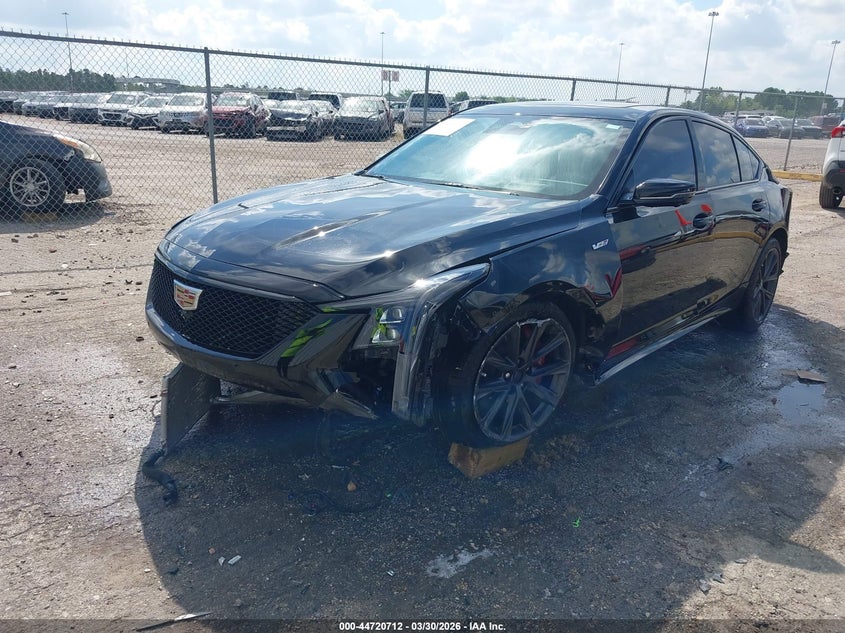 2026 Cadillac Ct5-v VIN 1G6DR5RW1T0102099 IAAI salvage auction — FRONT END, Original (Texas), sold $17,775 on 2026-07-30 (photo 2)