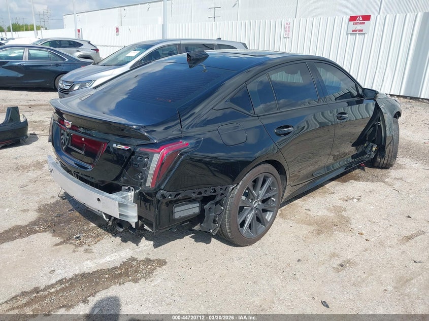 2026 Cadillac Ct5-v VIN 1G6DR5RW1T0102099 IAAI salvage auction — FRONT END, Original (Texas), sold $17,775 on 2026-07-30 (photo 4)