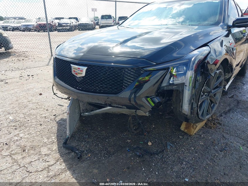 2026 Cadillac Ct5-v VIN 1G6DR5RW1T0102099 IAAI salvage auction — FRONT END, Original (Texas), sold $17,775 on 2026-07-30 (photo 6)