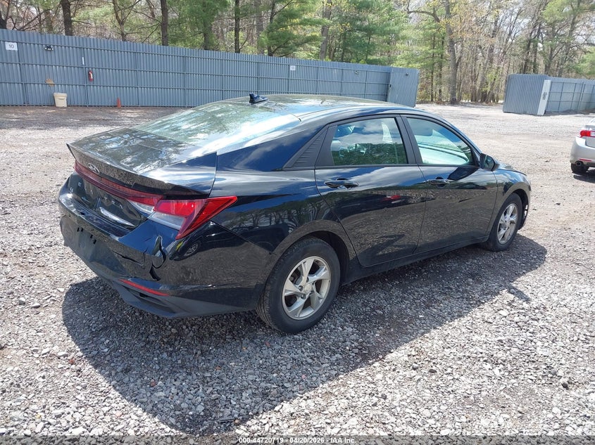2021 Hyundai Elantra VIN KMHLL4AG4MU173179 IAAI salvage auction — FRONT & REAR, Salvage Title, sold $3,300 on 2026-07-13 (photo 4)