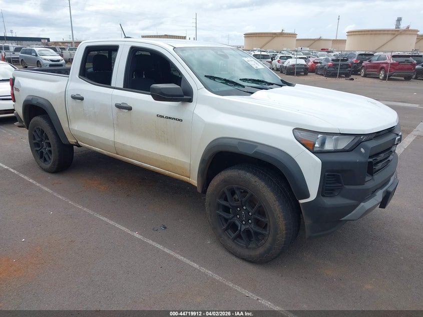 2023 Chevrolet Colorado VIN 1GCPTEEK4P1198597 IAAI salvage auction — WATER/FLOOD, Salvage (Hawaii), sold $8,150 on 2026-07-28 (photo 1)