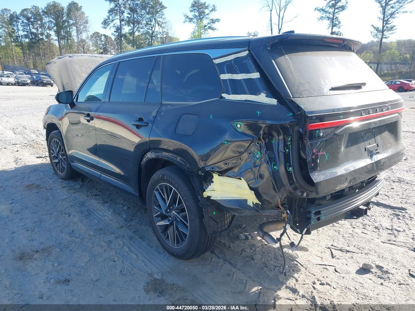 2025 Lexus Tx VIN 5TDAAAB65SS034332 IAAI salvage auction — FRONT END, Wait Title, sold $24,325 on 2026-08-18 (photo 3)