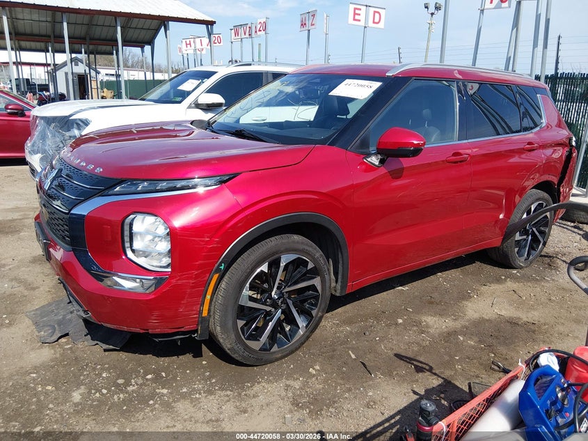 2022 Mitsubishi Outlander VIN JA4J4VA89NZ090742 IAAI salvage auction — LEFT SIDE, Salvage - Greater Than 75% (Maryland), sold $6,200 on 2026-07-30 (photo 2)