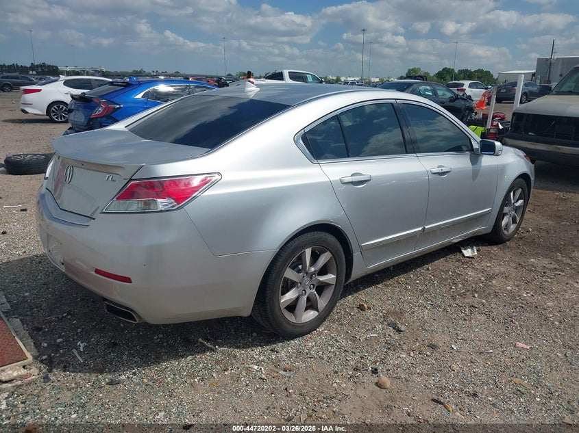 2012 Acura Tl VIN 19UUA8F55CA020969 IAAI salvage auction — FRONT END, Original (Texas), sold $1,800 on 2026-07-09 (photo 4)