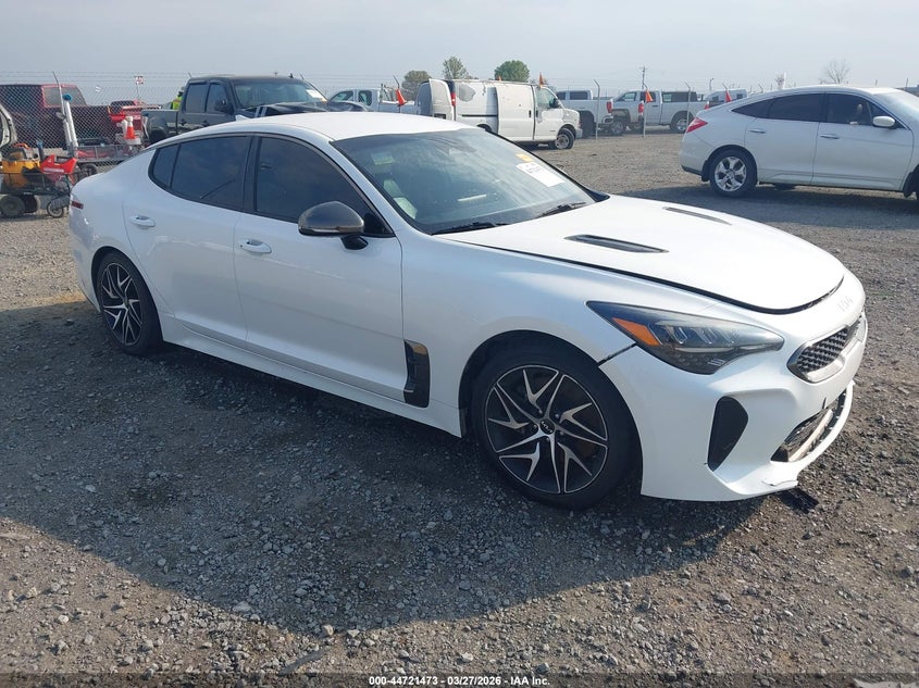 2022 Kia Stinger VIN KNAE35LDXN6103419 IAAI salvage auction — FRONT END, Wait Title, sold $5,700 on 2026-07-22 (photo 1)
