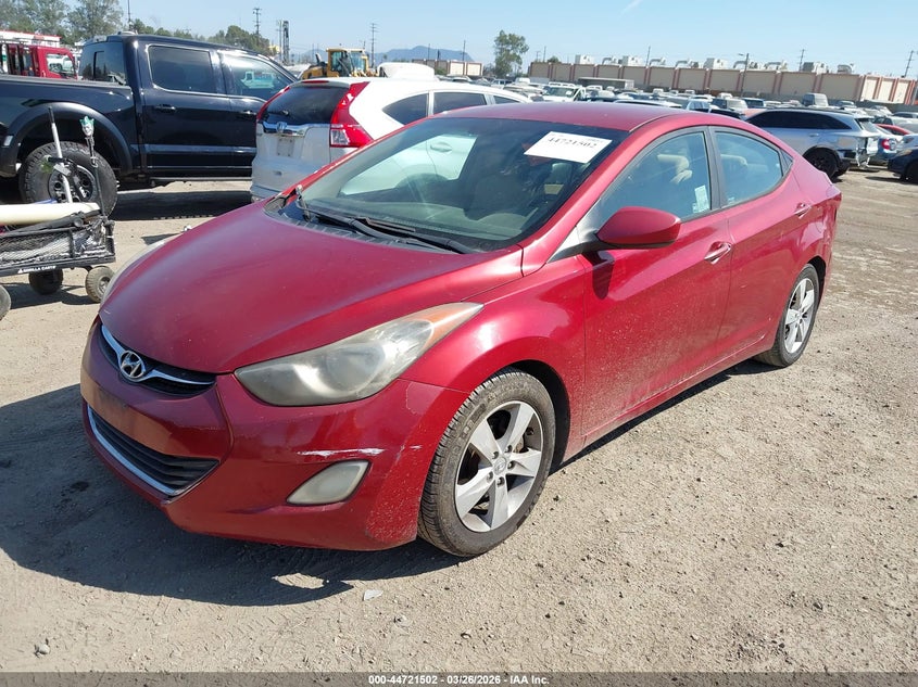 2012 Hyundai Elantra VIN KMHDH4AE3CU409968 IAAI salvage auction — REAR END, Wait Title, sold $950 on 2026-07-17 (photo 2)