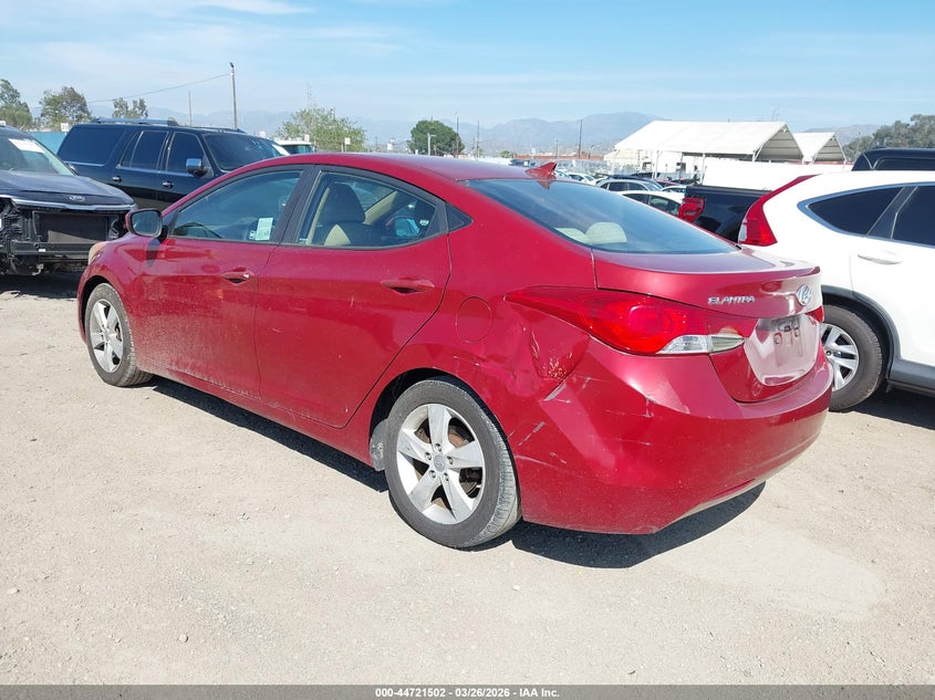2012 Hyundai Elantra VIN KMHDH4AE3CU409968 IAAI salvage auction — REAR END, Wait Title, sold $950 on 2026-07-17 (photo 3)