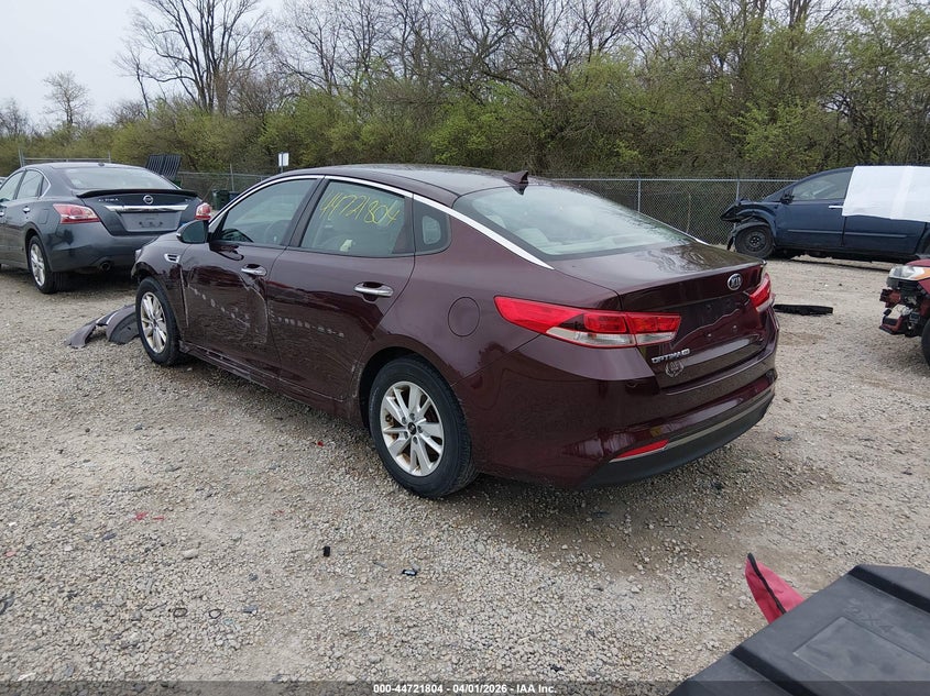 2016 Kia Optima VIN 5XXGT4L3XGG024091 IAAI salvage auction — FRONT END, Wait Title, sold $425 on 2026-07-21 (photo 3)