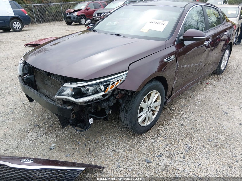 2016 Kia Optima VIN 5XXGT4L3XGG024091 IAAI salvage auction — FRONT END, Wait Title, sold $425 on 2026-07-21 (photo 6)