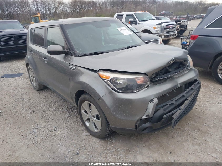 2016 Kia Soul VIN KNDJN2A27G7245171 IAAI salvage auction — FRONT END, Wait Title, sold $625 on 2026-07-15 (photo 1)